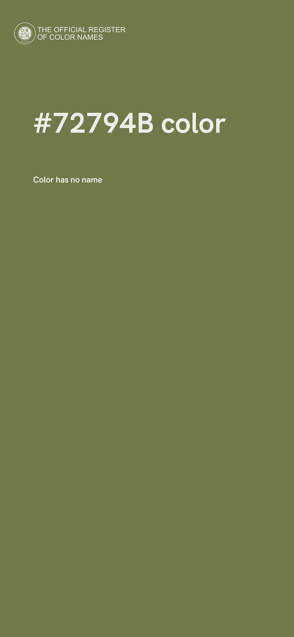 #72794B color image