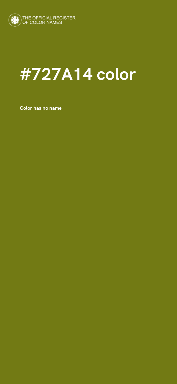 #727A14 color image