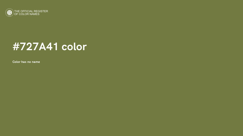 #727A41 color image