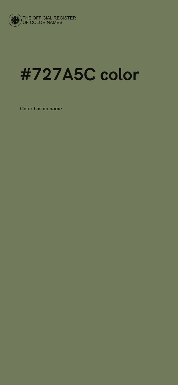 #727A5C color image