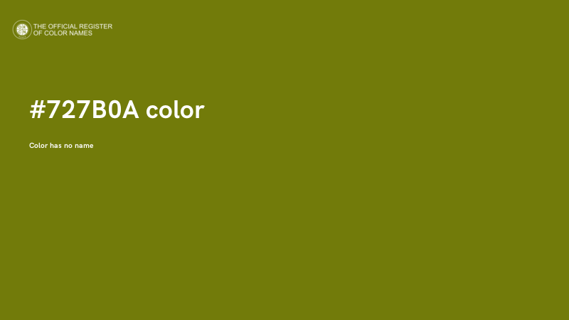 #727B0A color image