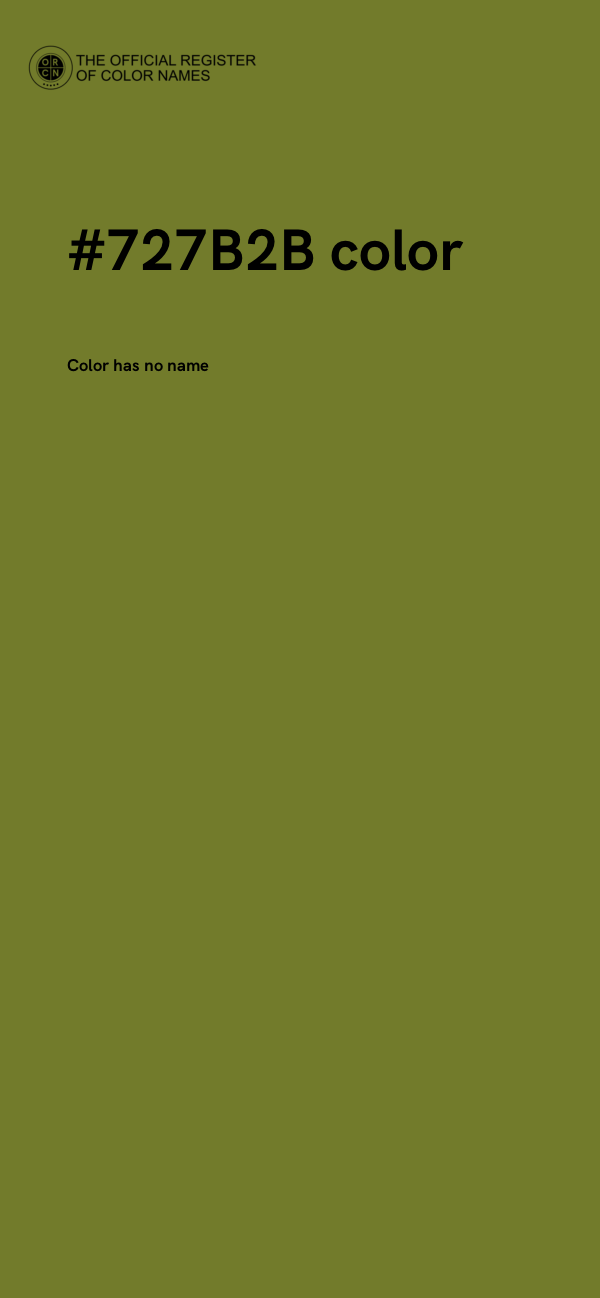 #727B2B color image