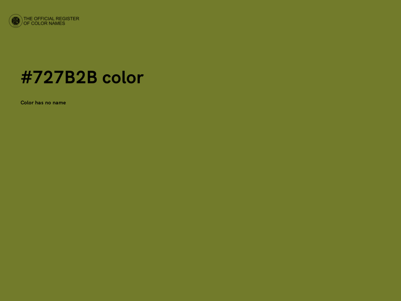 #727B2B color image