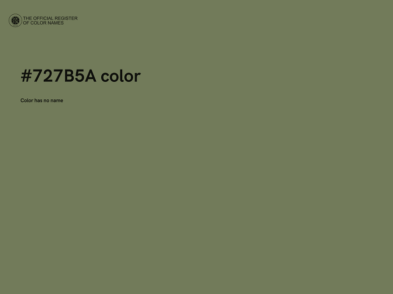 #727B5A color image