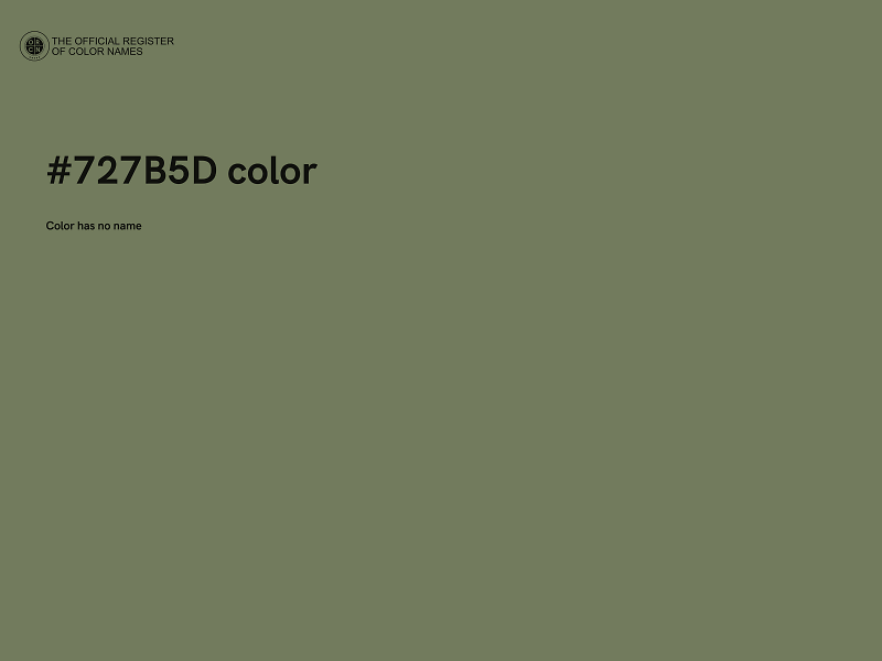 #727B5D color image