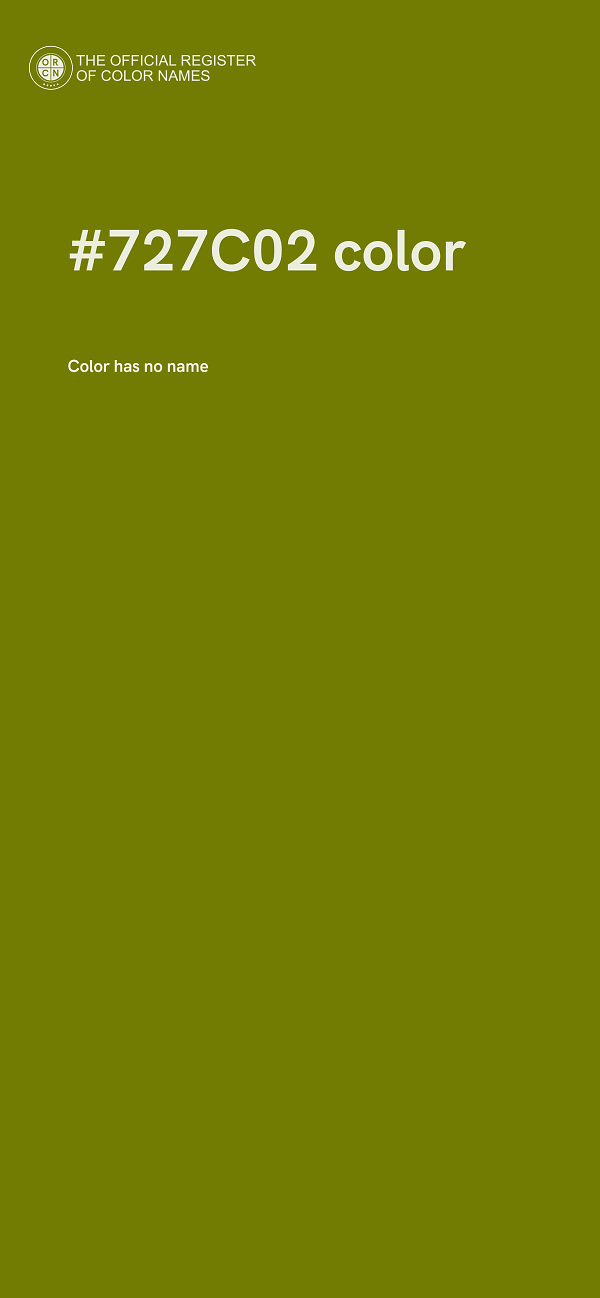 #727C02 color image