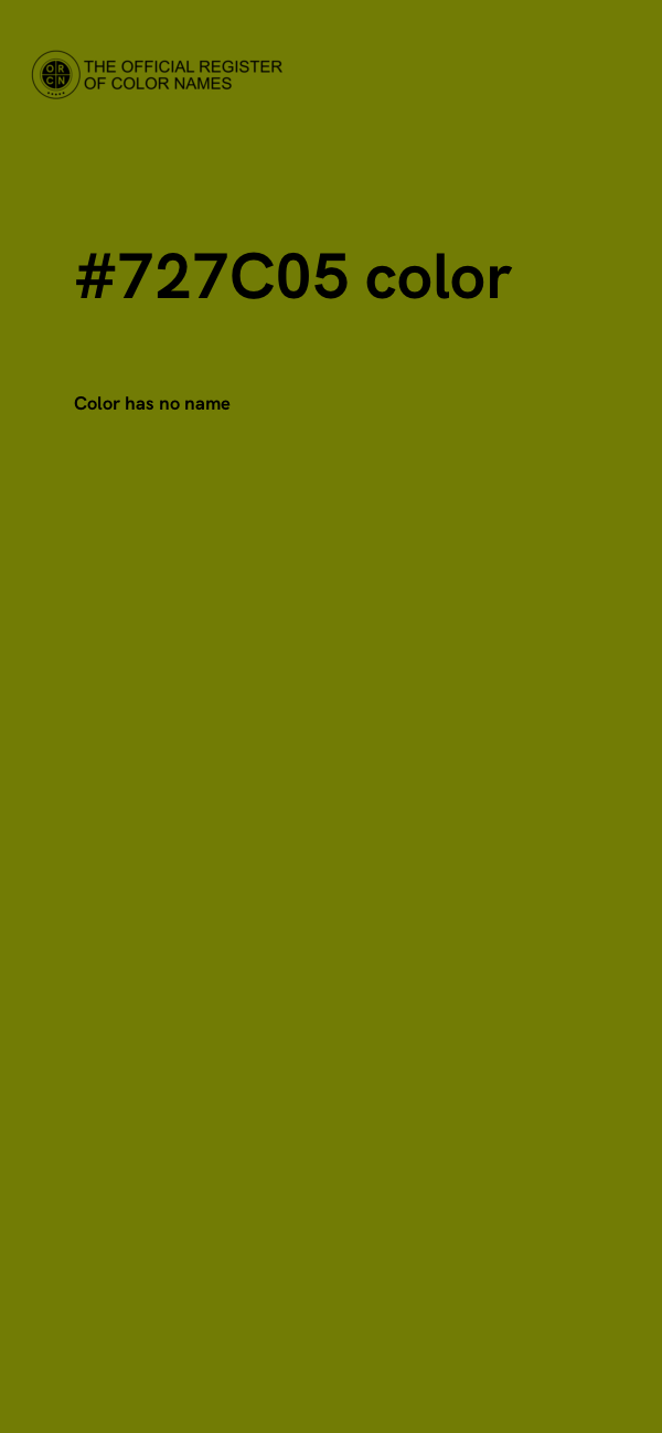 #727C05 color image