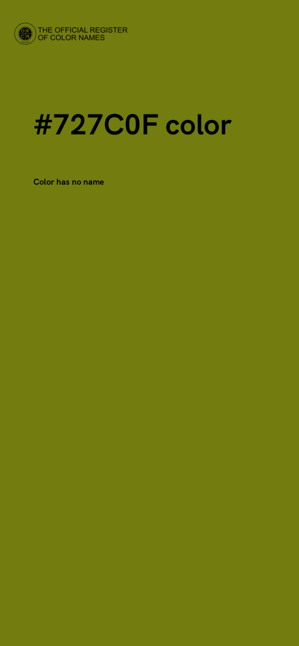 #727C0F color image