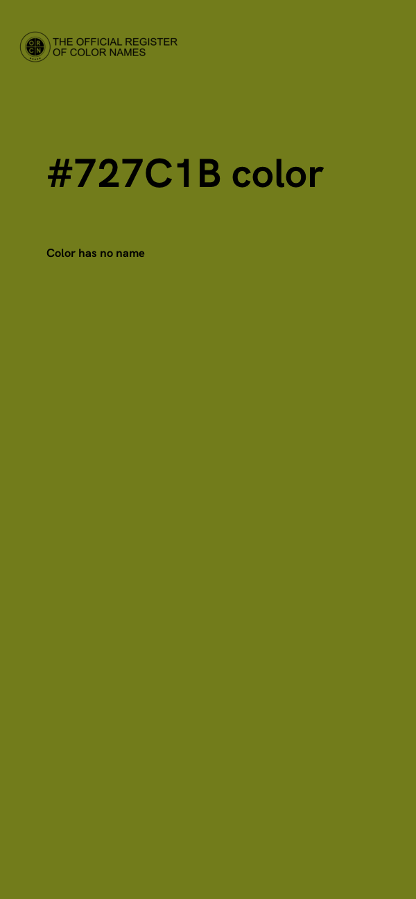 #727C1B color image