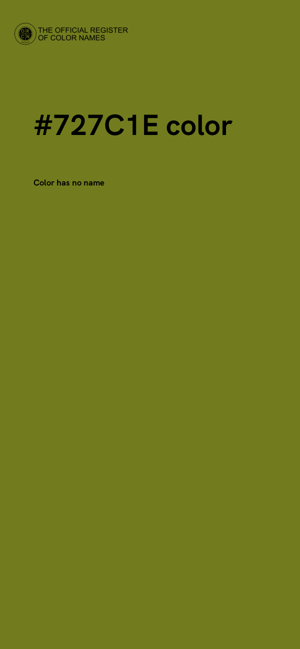 #727C1E color image