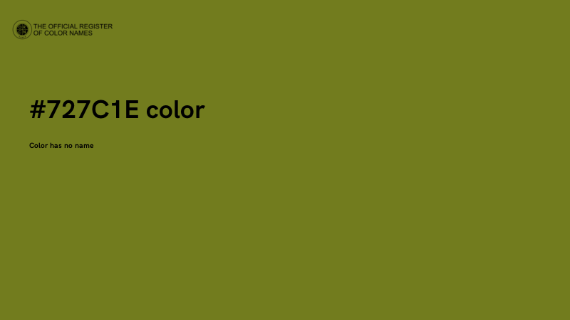 #727C1E color image