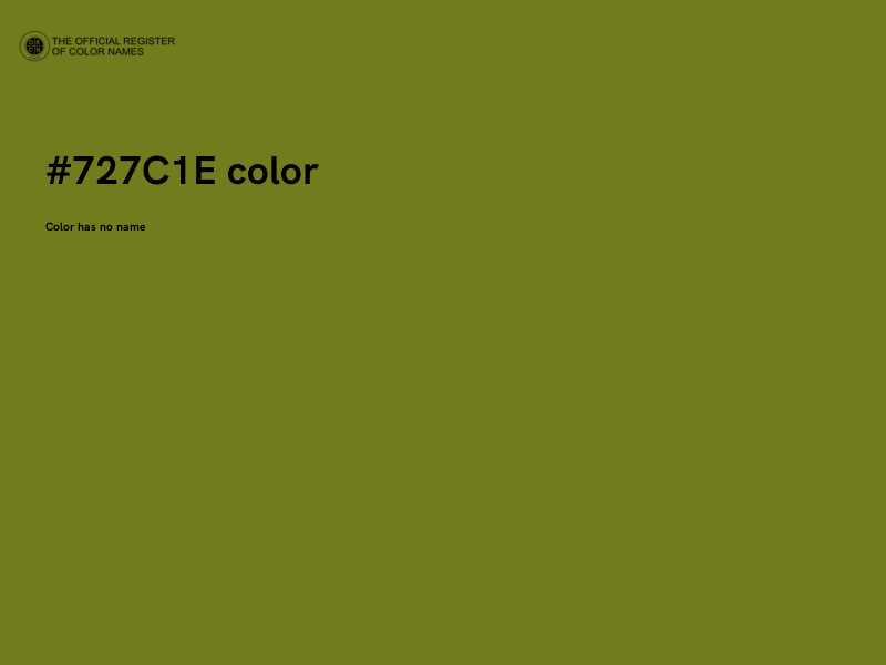 #727C1E color image
