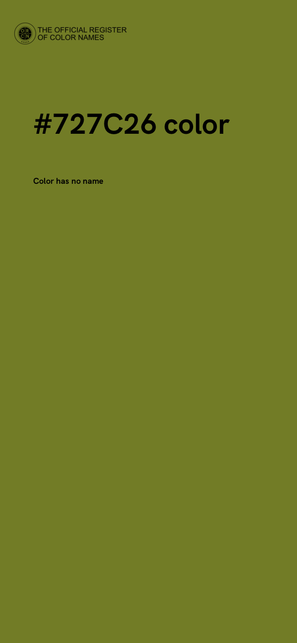 #727C26 color image