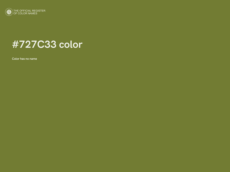 #727C33 color image