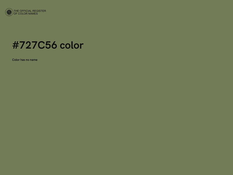 #727C56 color image