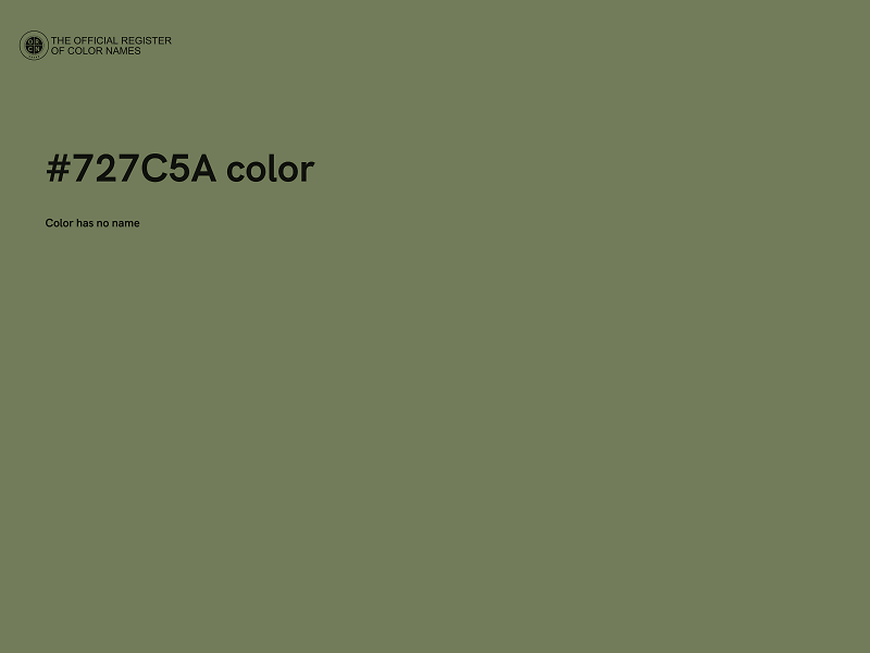 #727C5A color image