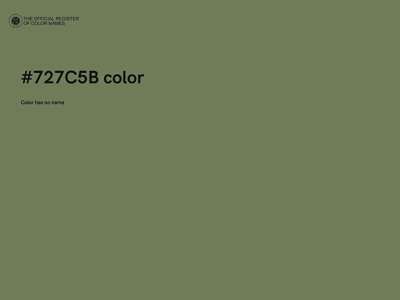 #727C5B color image