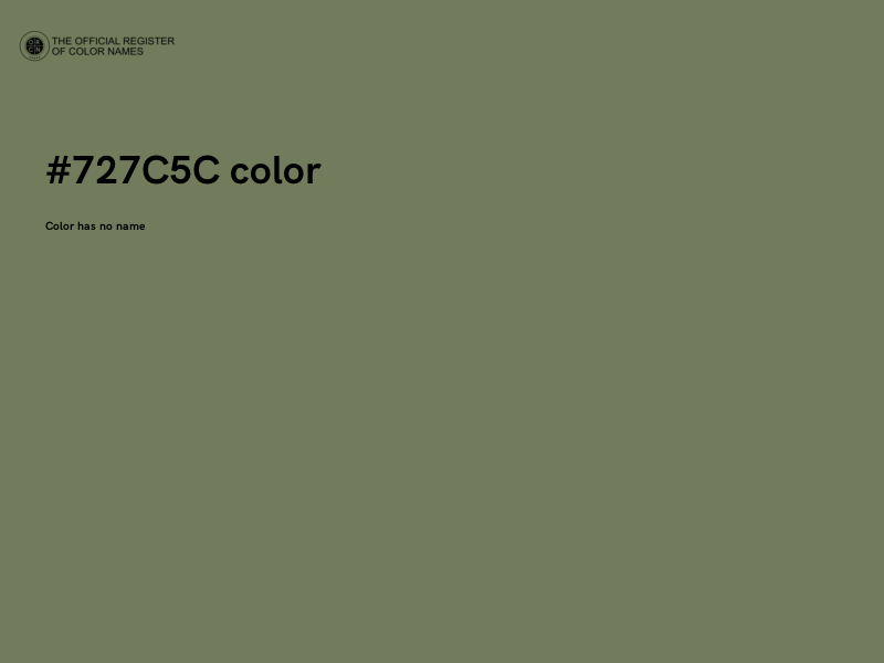 #727C5C color image