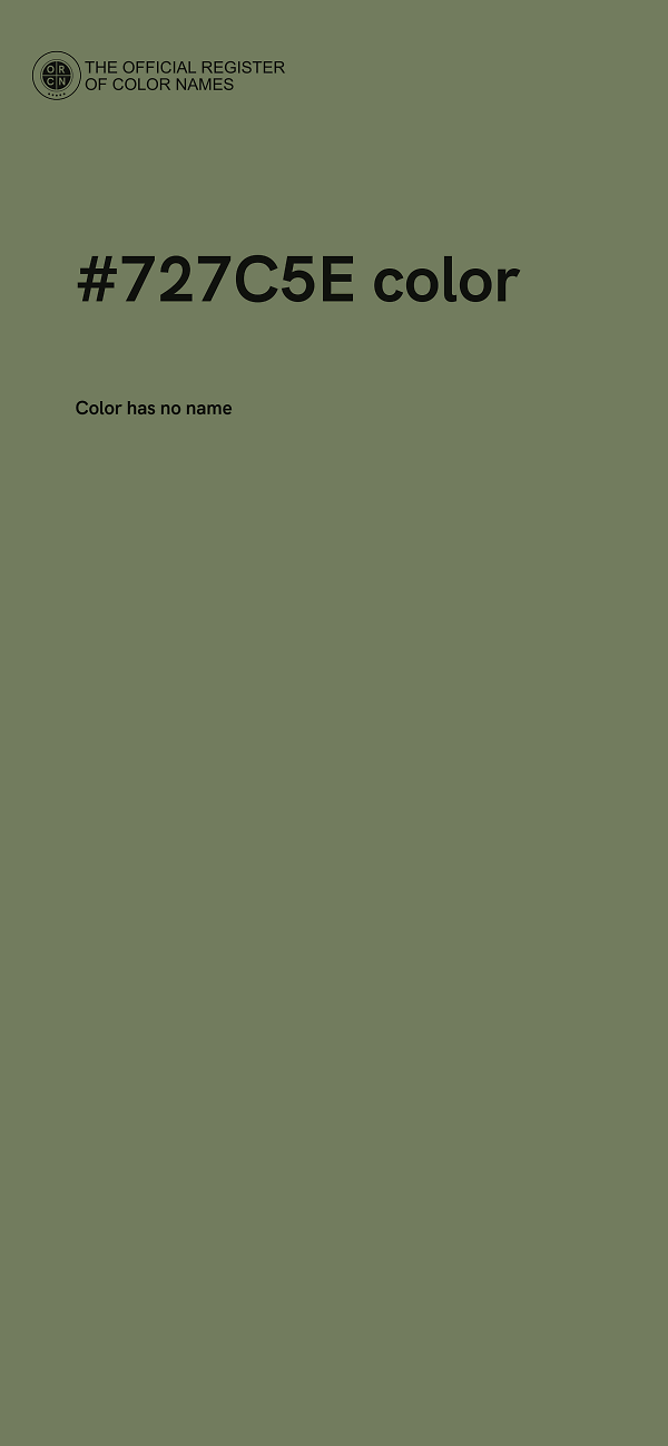 #727C5E color image