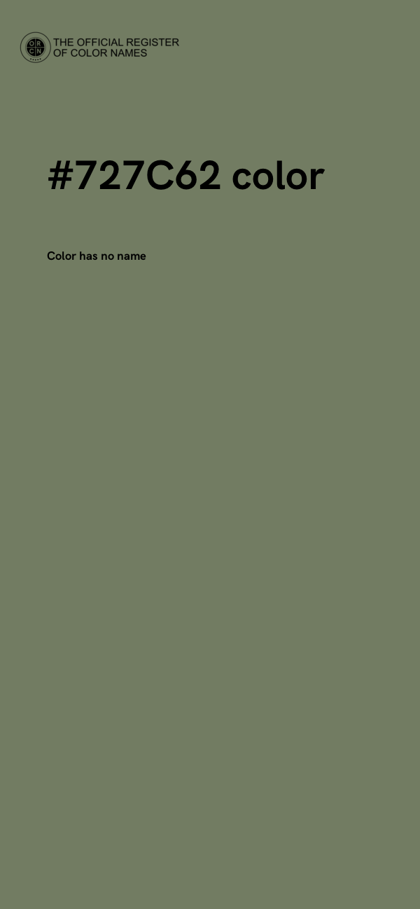 #727C62 color image