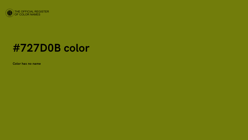 #727D0B color image