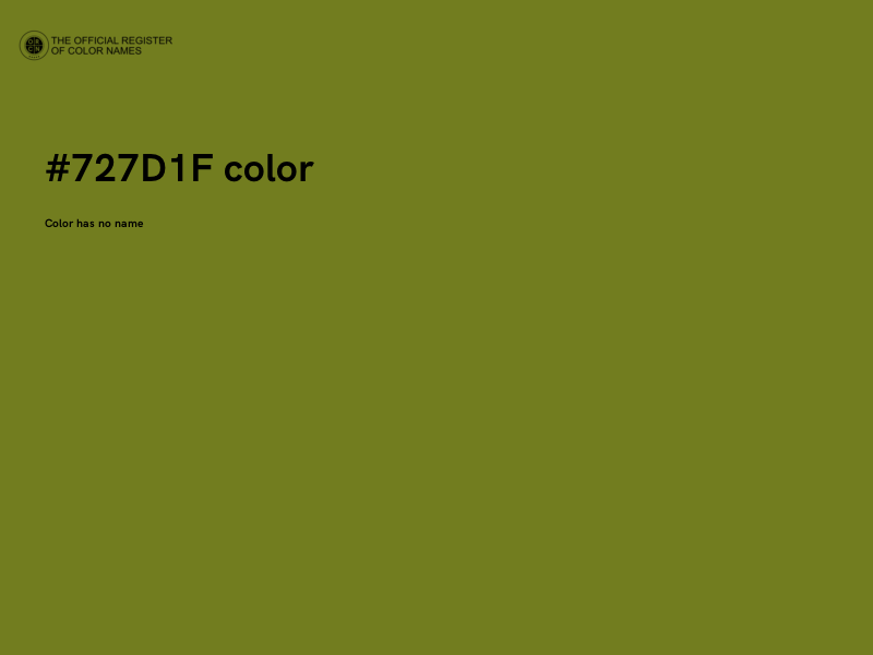 #727D1F color image