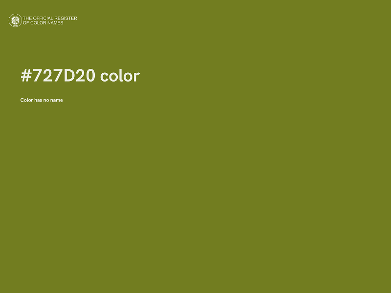 #727D20 color image