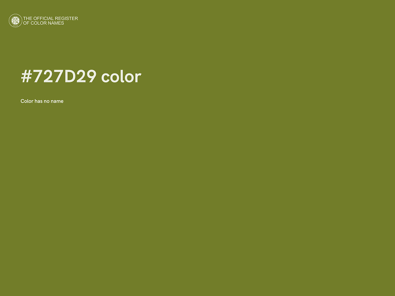 #727D29 color image