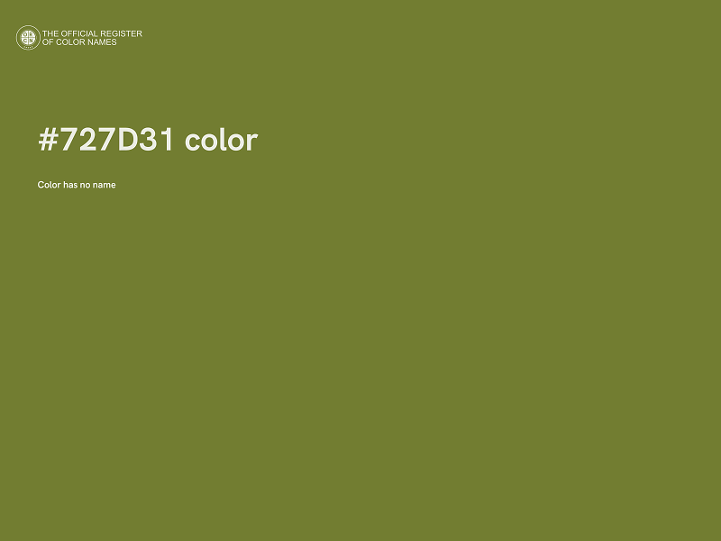 #727D31 color image