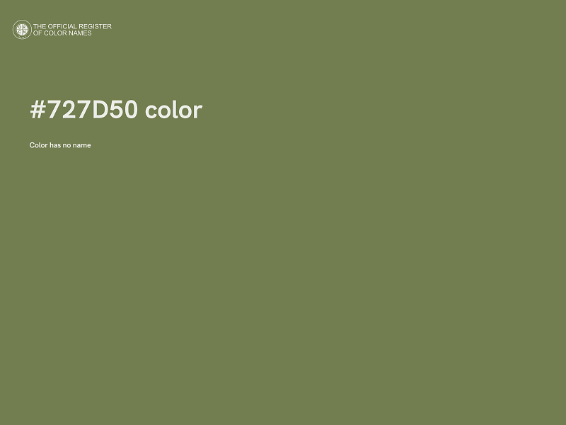 #727D50 color image