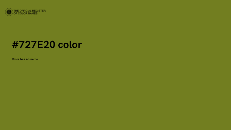 #727E20 color image