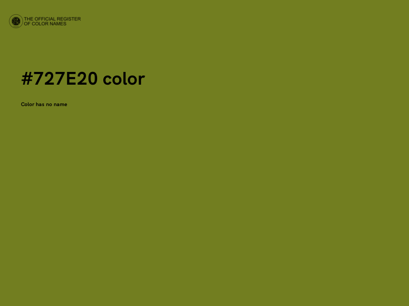 #727E20 color image