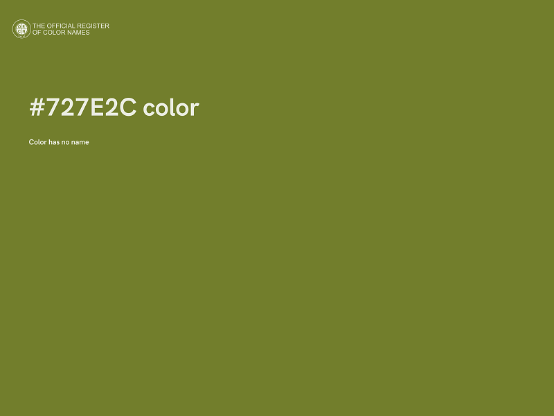 #727E2C color image