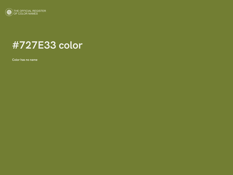 #727E33 color image