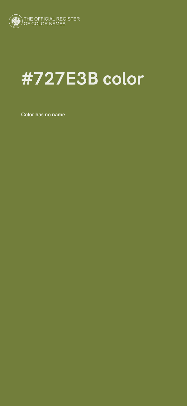 #727E3B color image