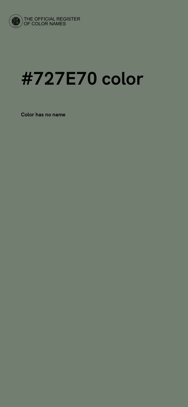 #727E70 color image