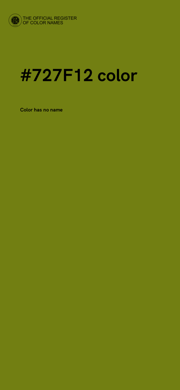 #727F12 color image