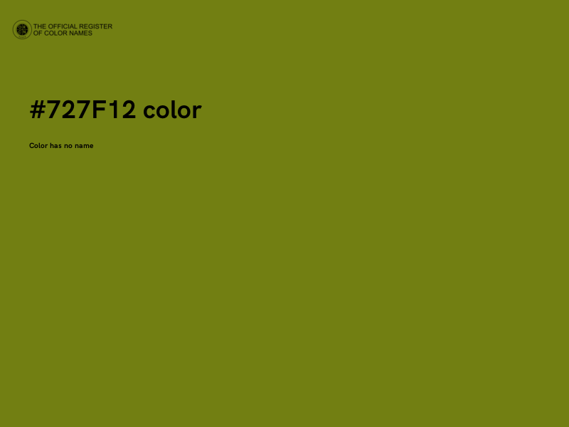 #727F12 color image