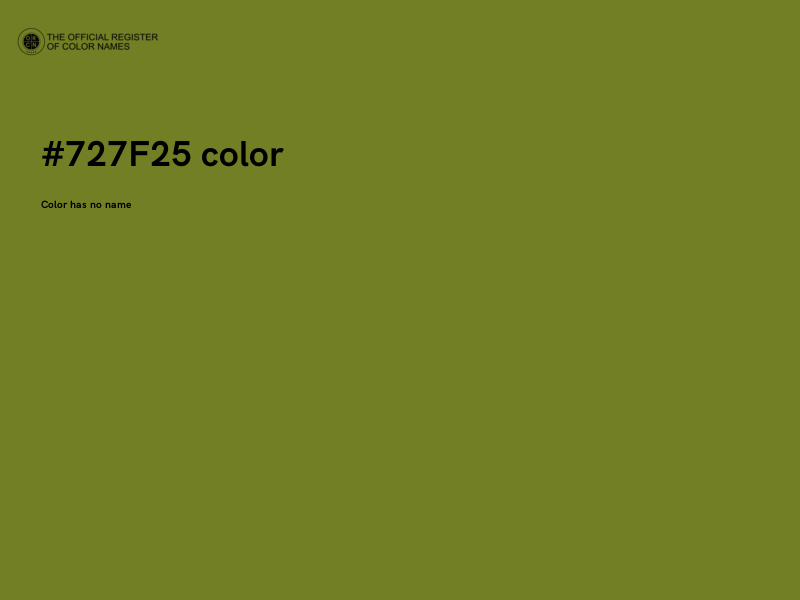 #727F25 color image