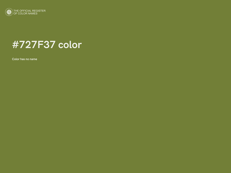#727F37 color image