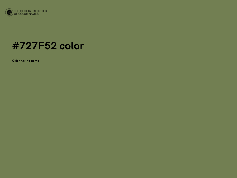 #727F52 color image