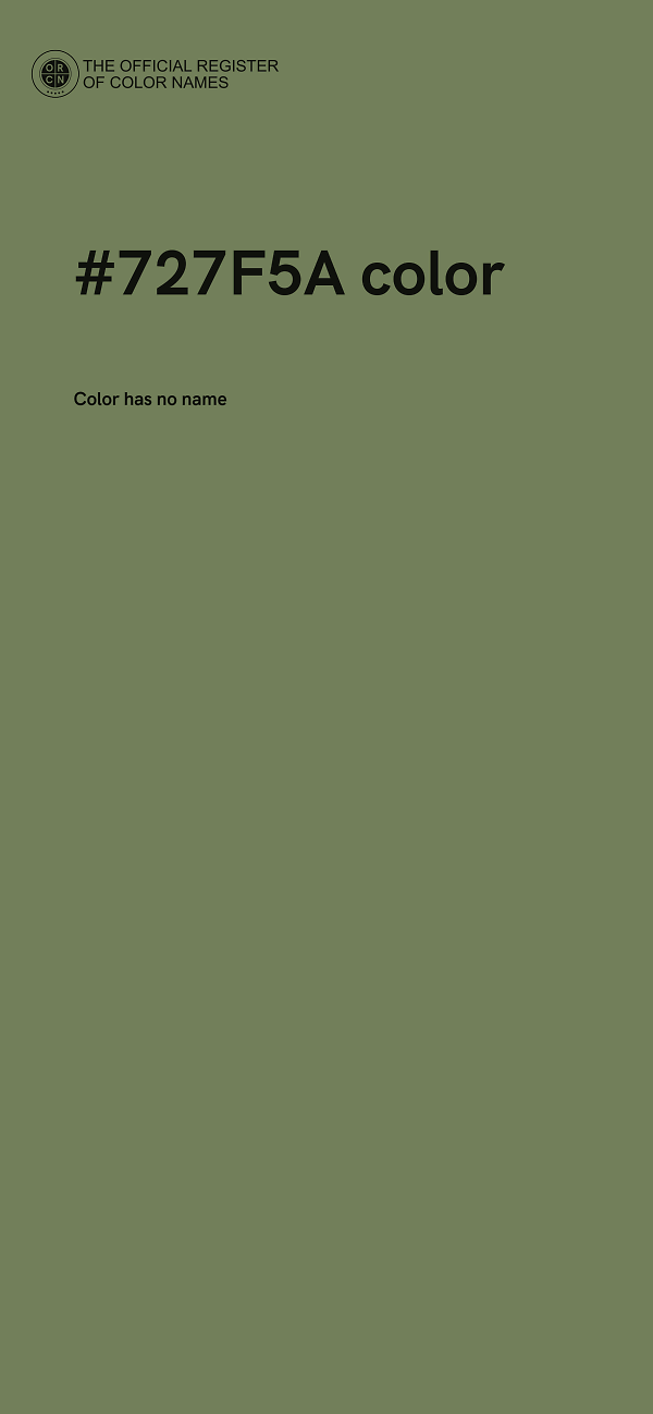 #727F5A color image