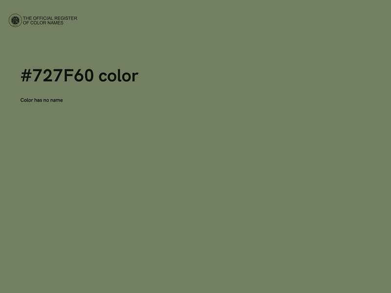 #727F60 color image