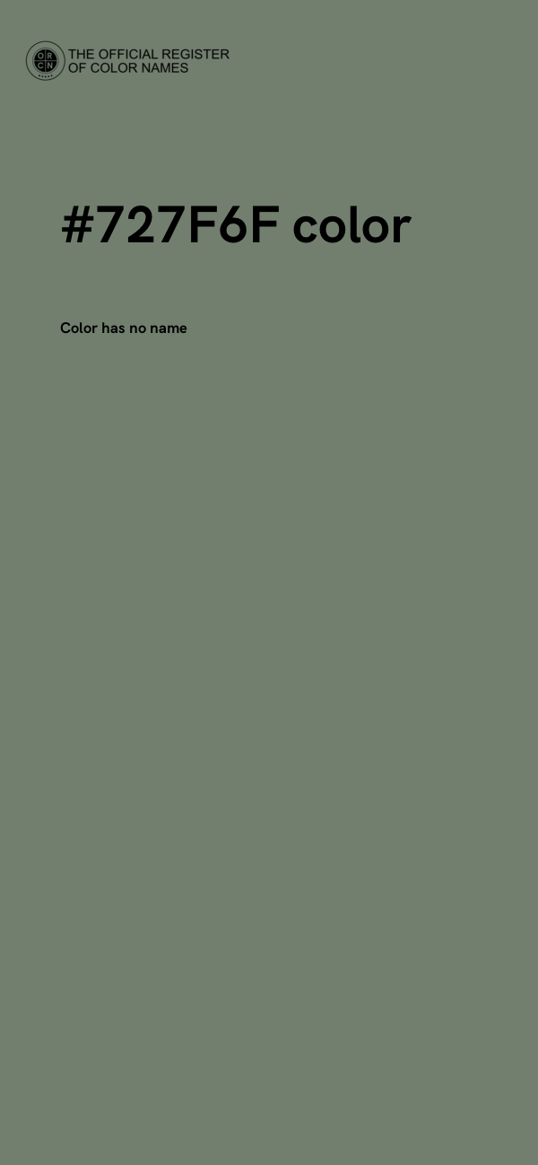 #727F6F color image