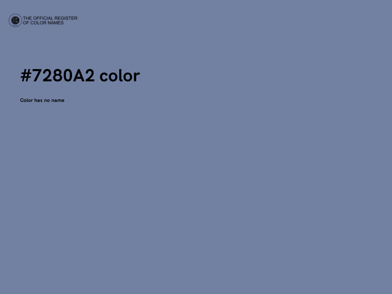 #7280A2 color image