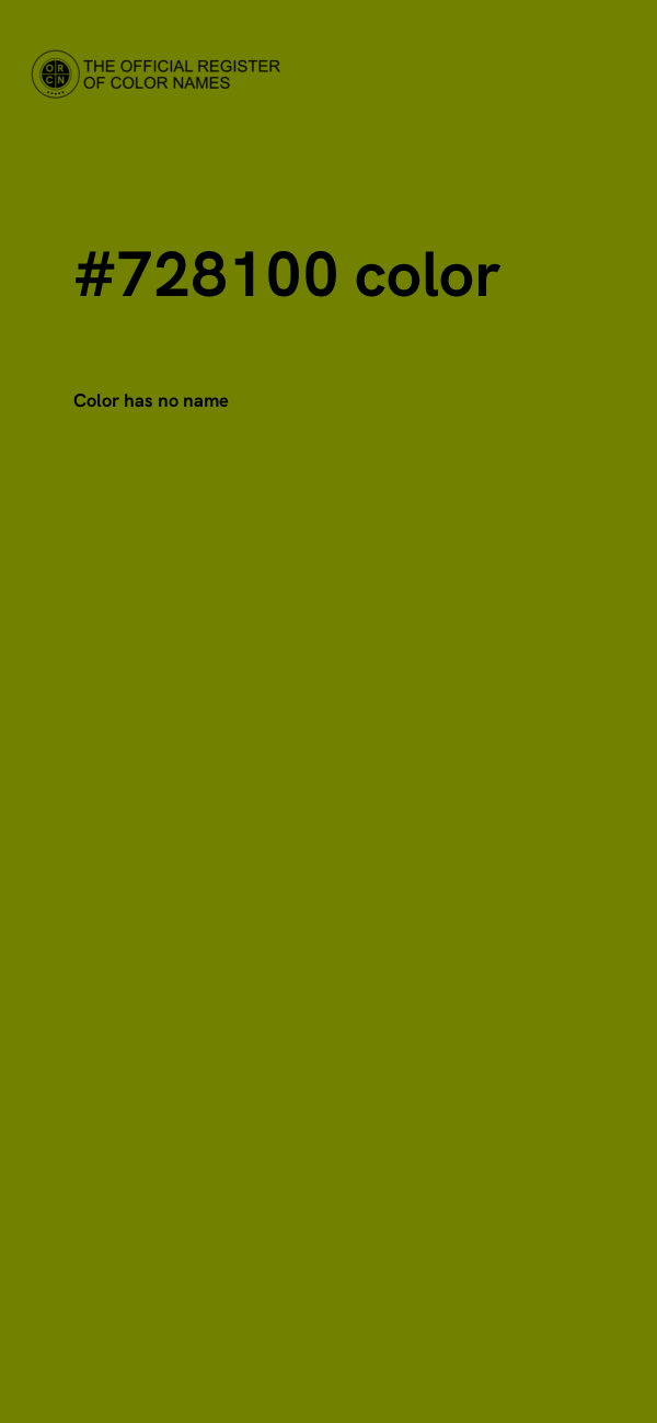 #728100 color image