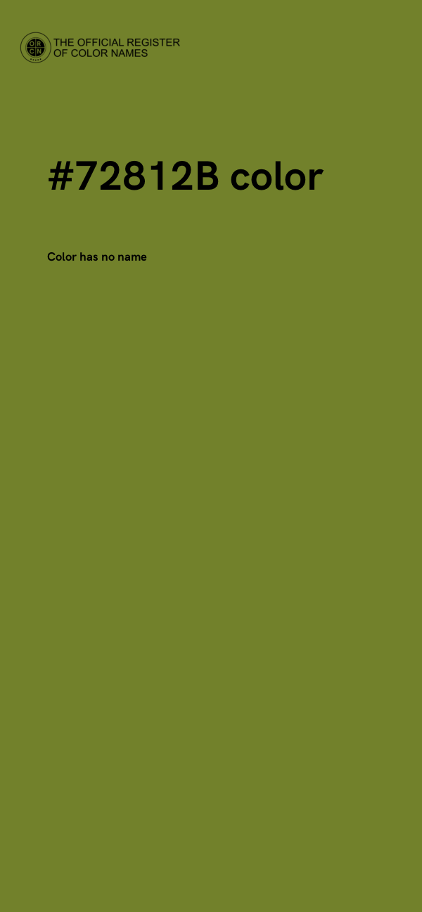 #72812B color image