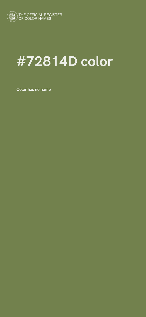 #72814D color image