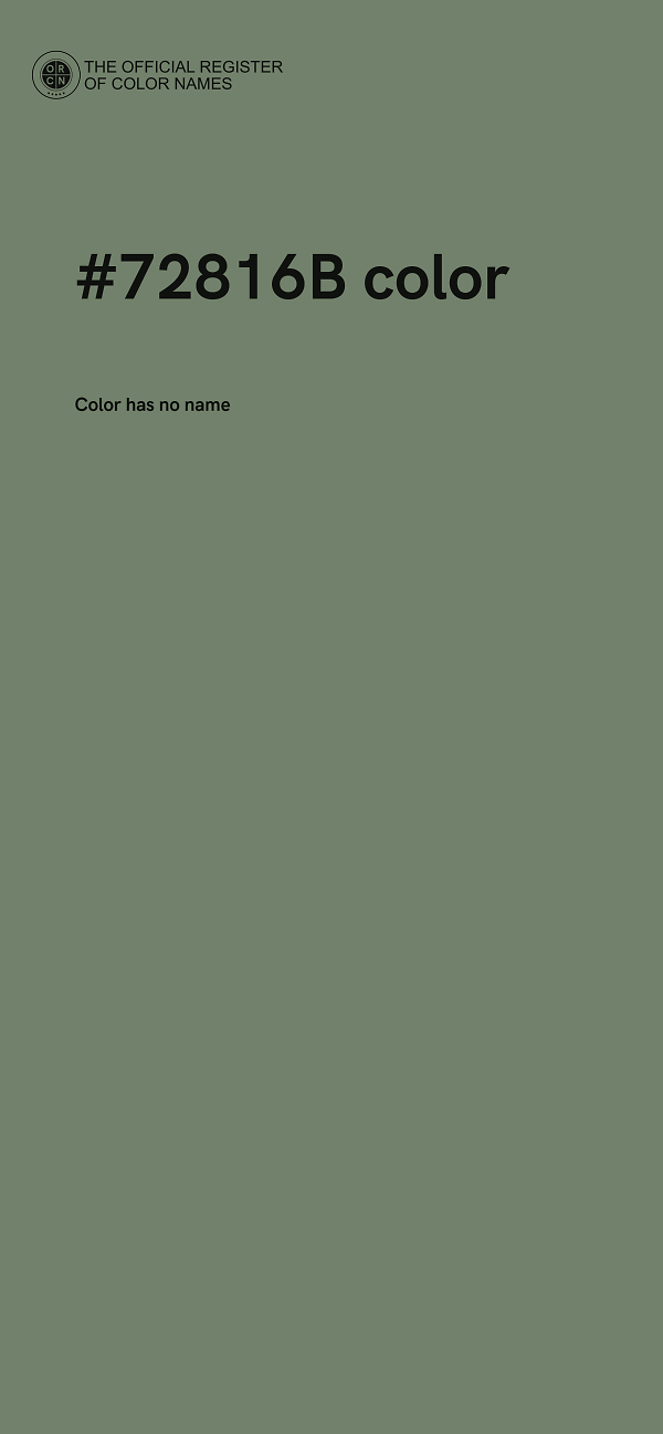 #72816B color image