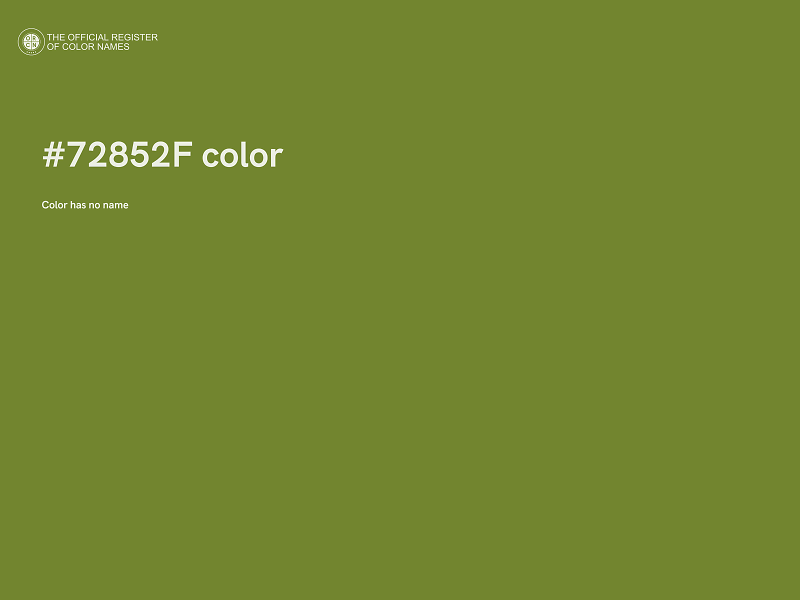 #72852F color image